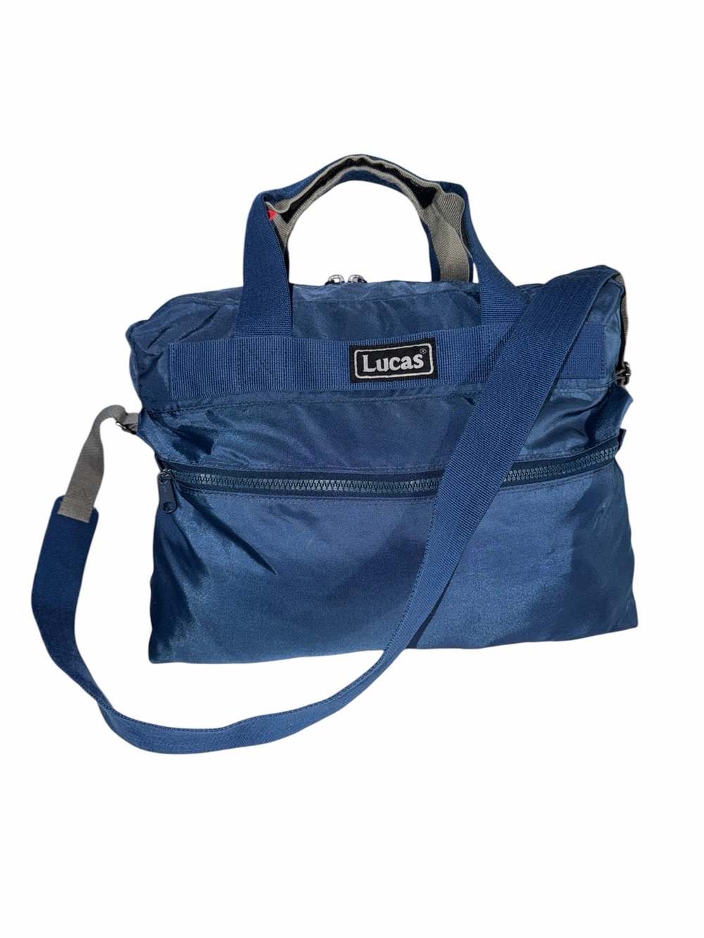 LUCAS Vintage Nylon Duffle Weekender Bag